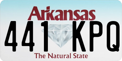 AR license plate 441KPQ