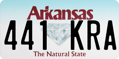 AR license plate 441KRA