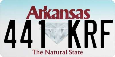 AR license plate 441KRF