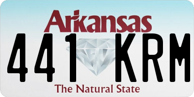 AR license plate 441KRM