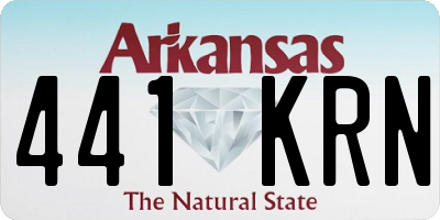 AR license plate 441KRN