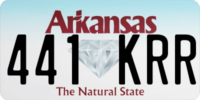 AR license plate 441KRR