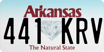 AR license plate 441KRV