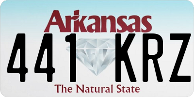 AR license plate 441KRZ