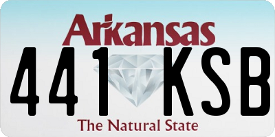 AR license plate 441KSB