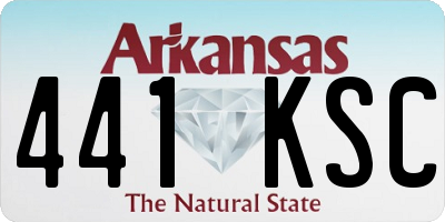 AR license plate 441KSC