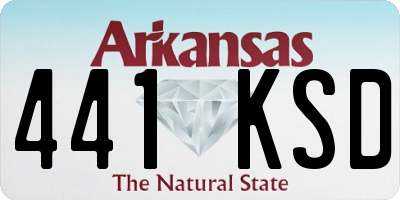 AR license plate 441KSD