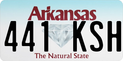 AR license plate 441KSH