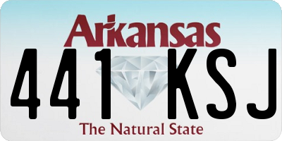 AR license plate 441KSJ