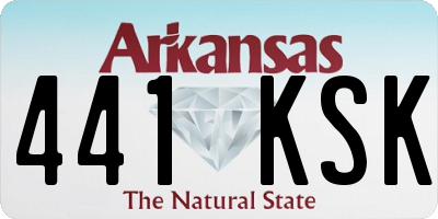 AR license plate 441KSK