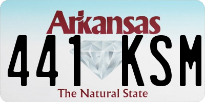 AR license plate 441KSM