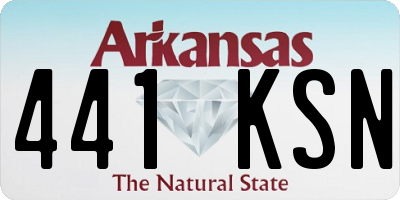 AR license plate 441KSN