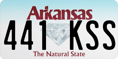 AR license plate 441KSS