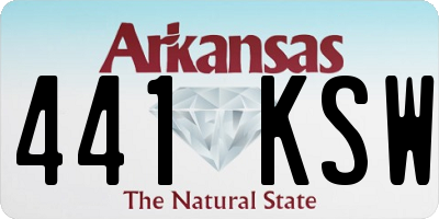 AR license plate 441KSW