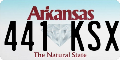 AR license plate 441KSX