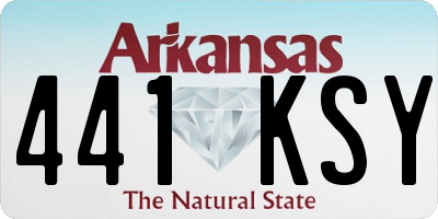 AR license plate 441KSY