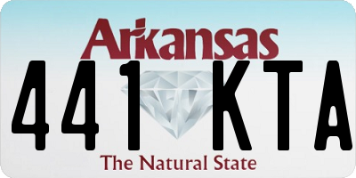 AR license plate 441KTA