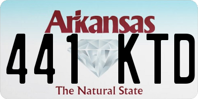 AR license plate 441KTD