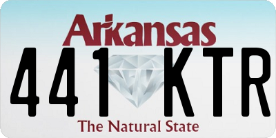 AR license plate 441KTR