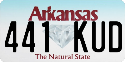 AR license plate 441KUD