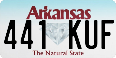 AR license plate 441KUF