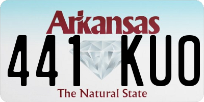 AR license plate 441KUO