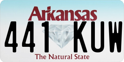 AR license plate 441KUW