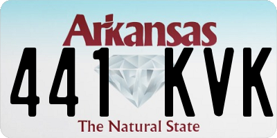 AR license plate 441KVK
