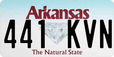 AR license plate 441KVN
