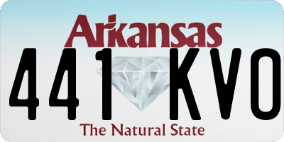 AR license plate 441KVO