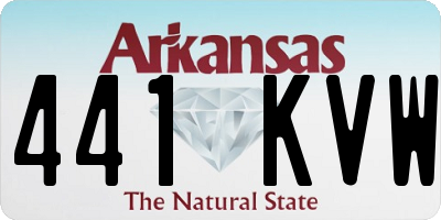 AR license plate 441KVW