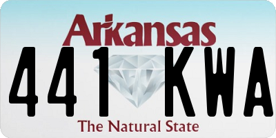 AR license plate 441KWA