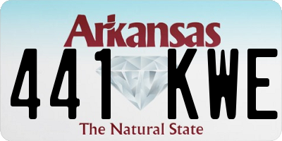 AR license plate 441KWE