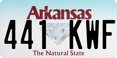 AR license plate 441KWF