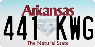 AR license plate 441KWG