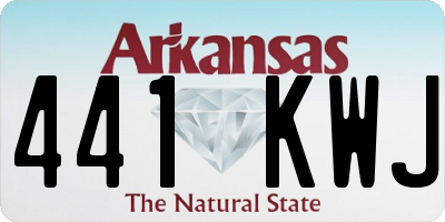 AR license plate 441KWJ