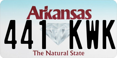AR license plate 441KWK