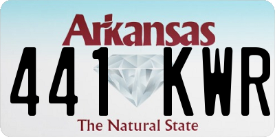 AR license plate 441KWR
