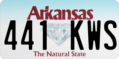 AR license plate 441KWS