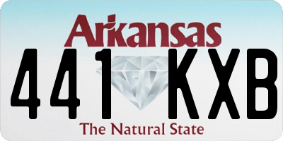 AR license plate 441KXB