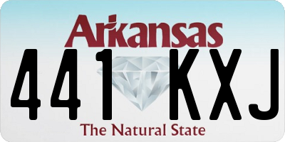 AR license plate 441KXJ