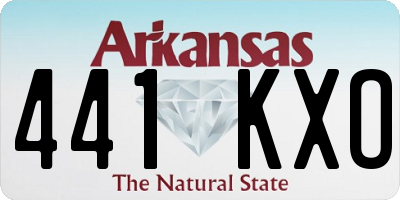 AR license plate 441KXO