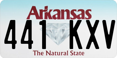 AR license plate 441KXV