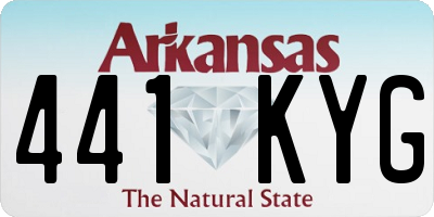 AR license plate 441KYG