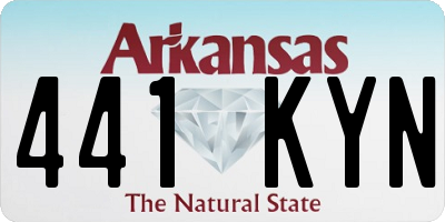 AR license plate 441KYN