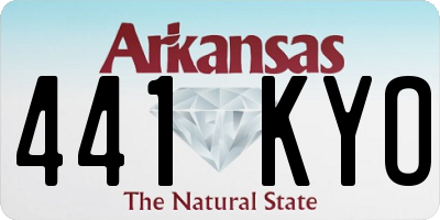 AR license plate 441KYO
