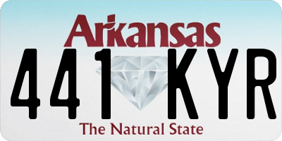 AR license plate 441KYR