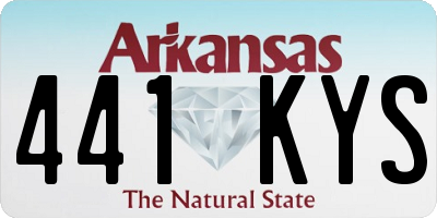 AR license plate 441KYS