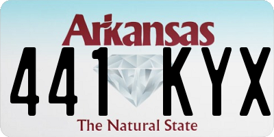 AR license plate 441KYX
