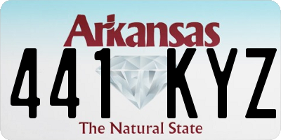 AR license plate 441KYZ